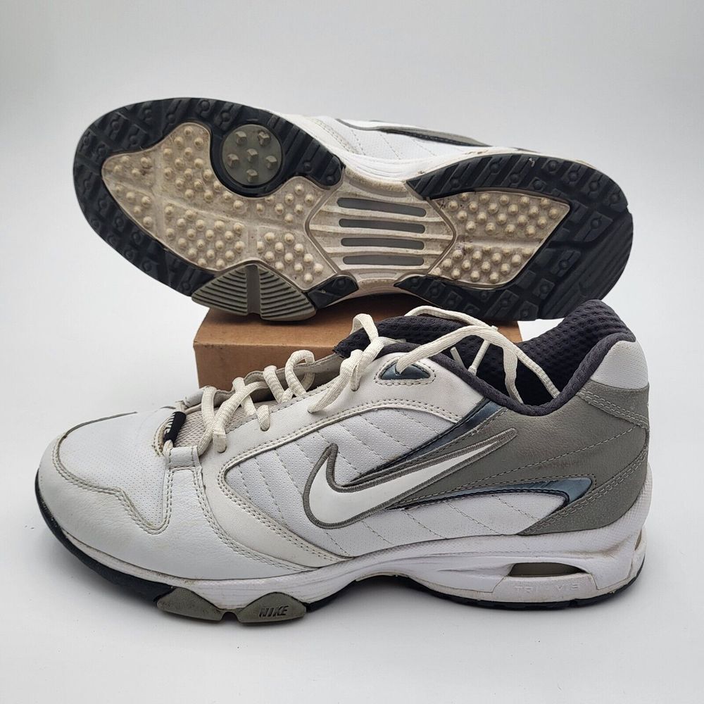 Nike Air Speed XT Performance Mens 9 White Gray Training Turf Shoes‎ 315803-111